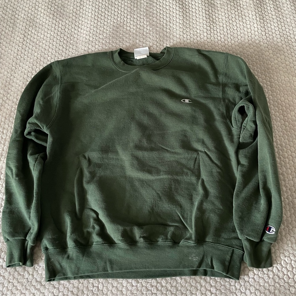 Green champion crewneck